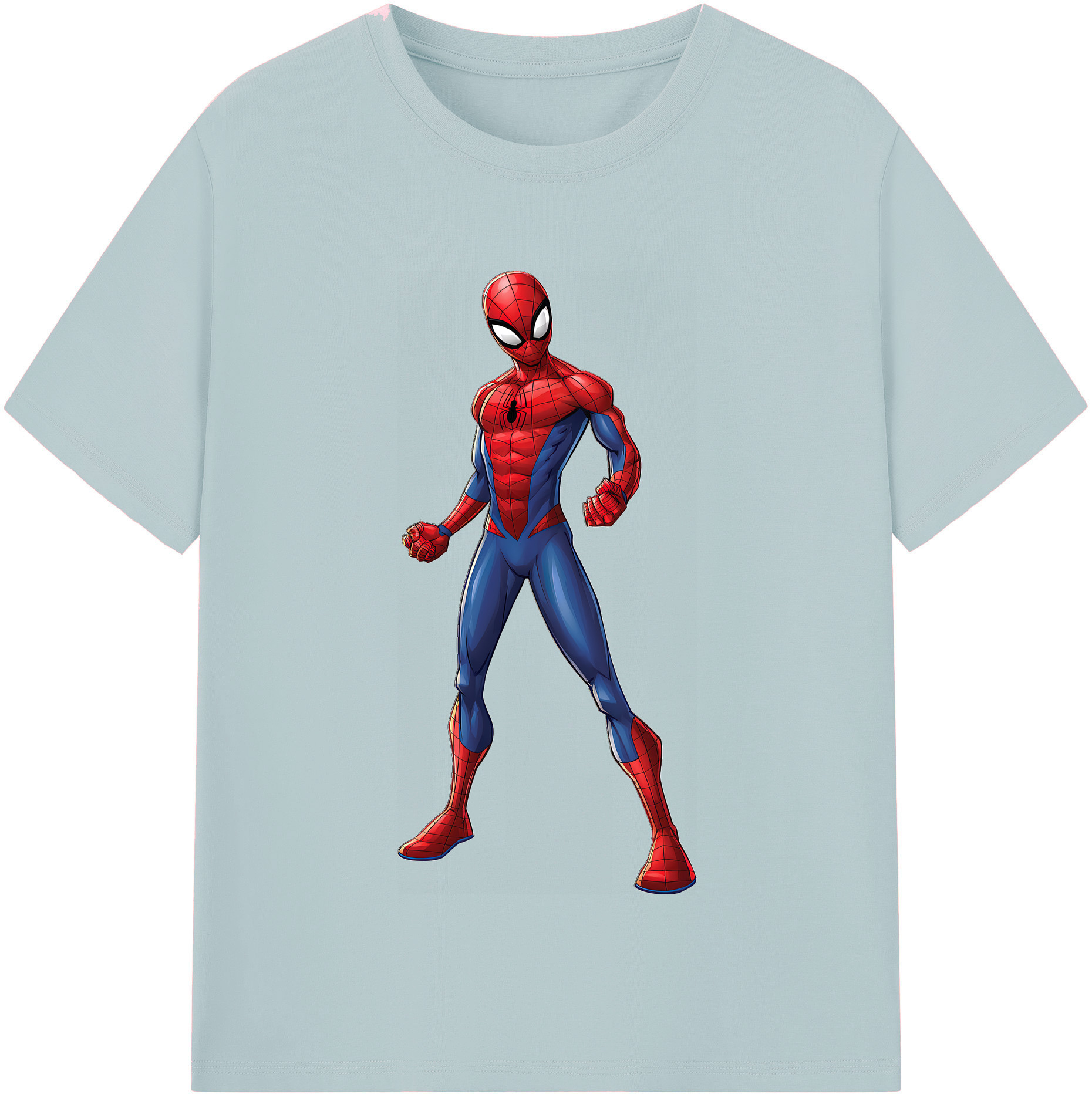 （画像用） Spider Man スパイダーマン 綿100％半袖Tシャツ（フロントプリント）